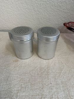 Aluminum Salt and Pepper Shaker Set