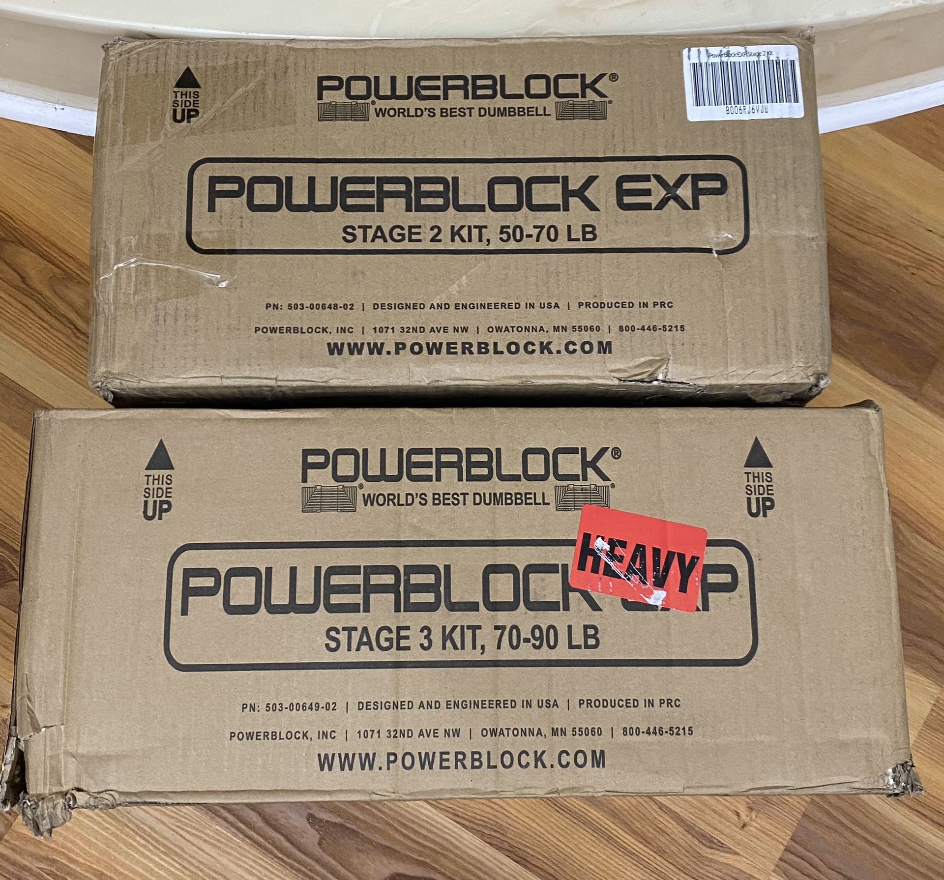 POWERBLOCK EXP STAGE 2 and 3 kits 50-90lbs