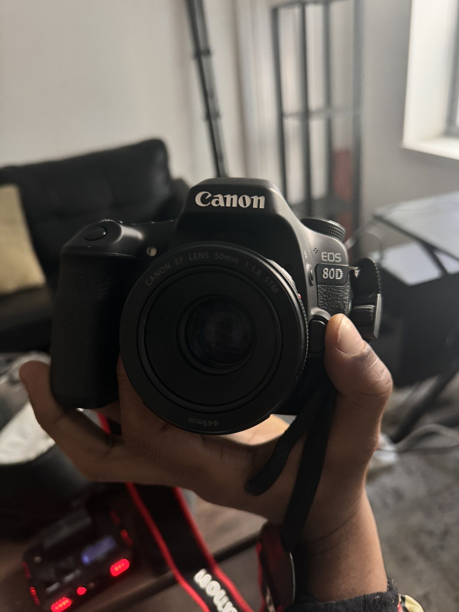 Canon 80 D 50mm Lens Full Kit With Gimble And 18mm- Plus Tripod 
