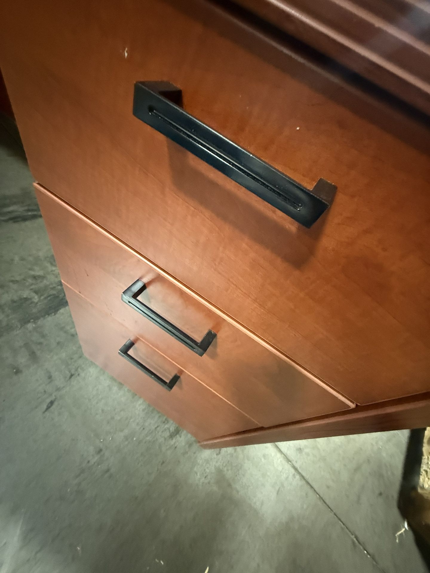 Very Nice Brown Wood Executive Desk