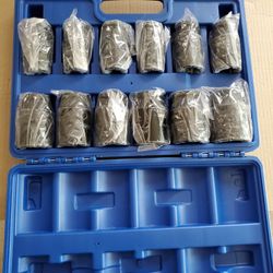 Llndei 12 Piece Deep Drive Impact Socket Set 3/4 In