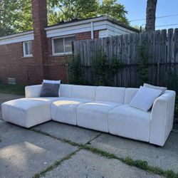 White Sectional Sofa - Clean & Modern