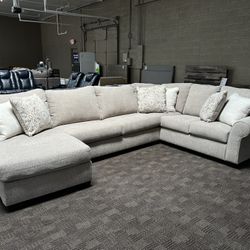 Tan Beige Sectional Couch