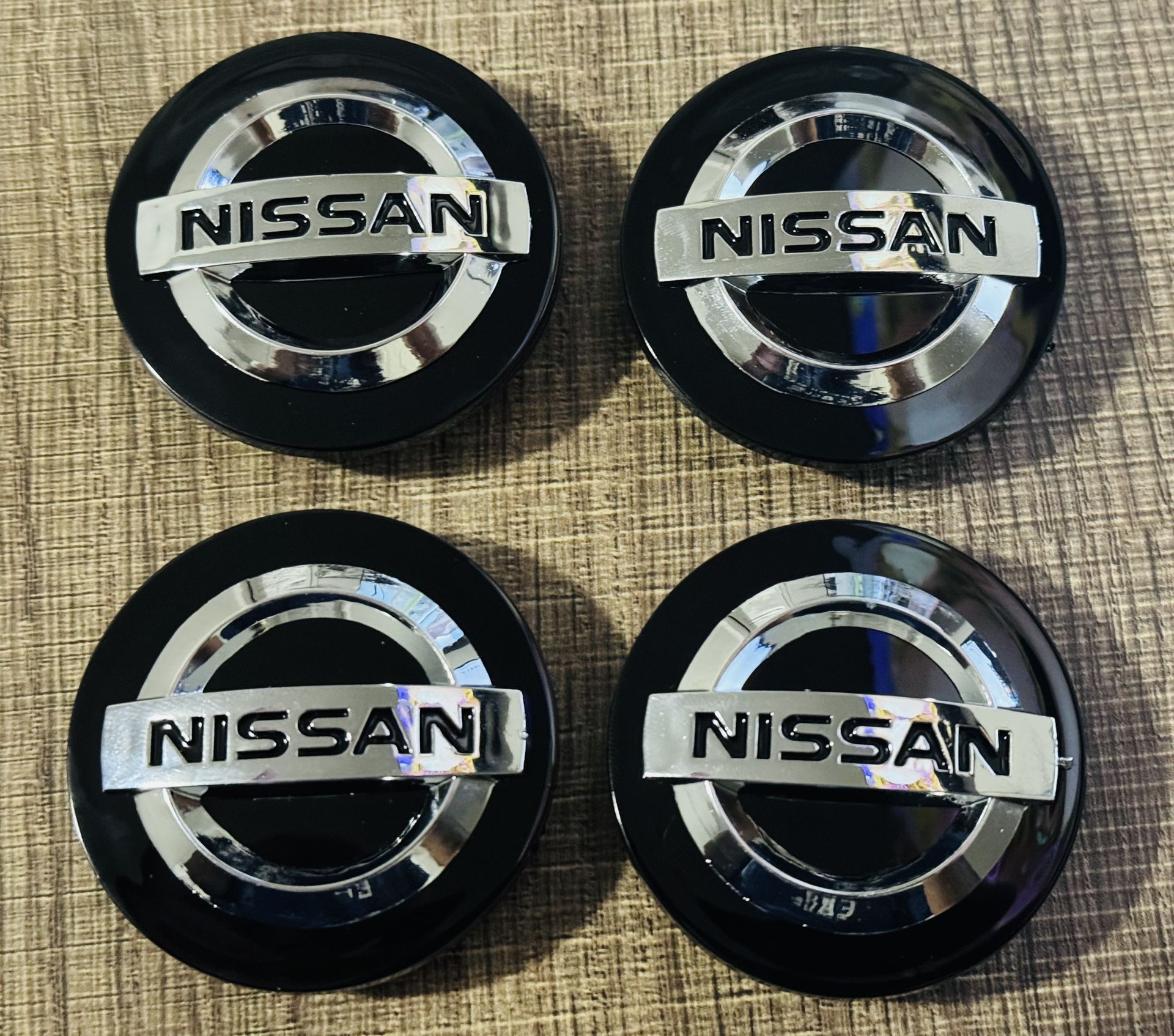 Nissan black Wheel Center Caps 54mm