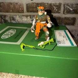 Vtg 1989 TMNT - RAT KING - 100% Complete Action Figure W/ Accessories 
