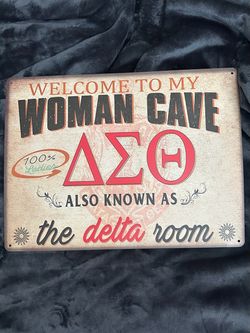 New! Welcome to my Woman Cave - tin sign 12 x 16“
