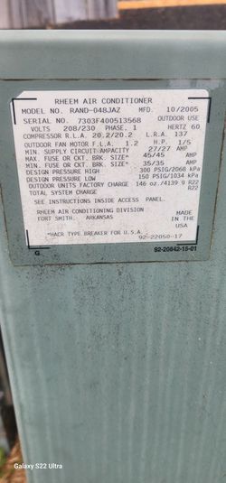 4 ton condenser r22