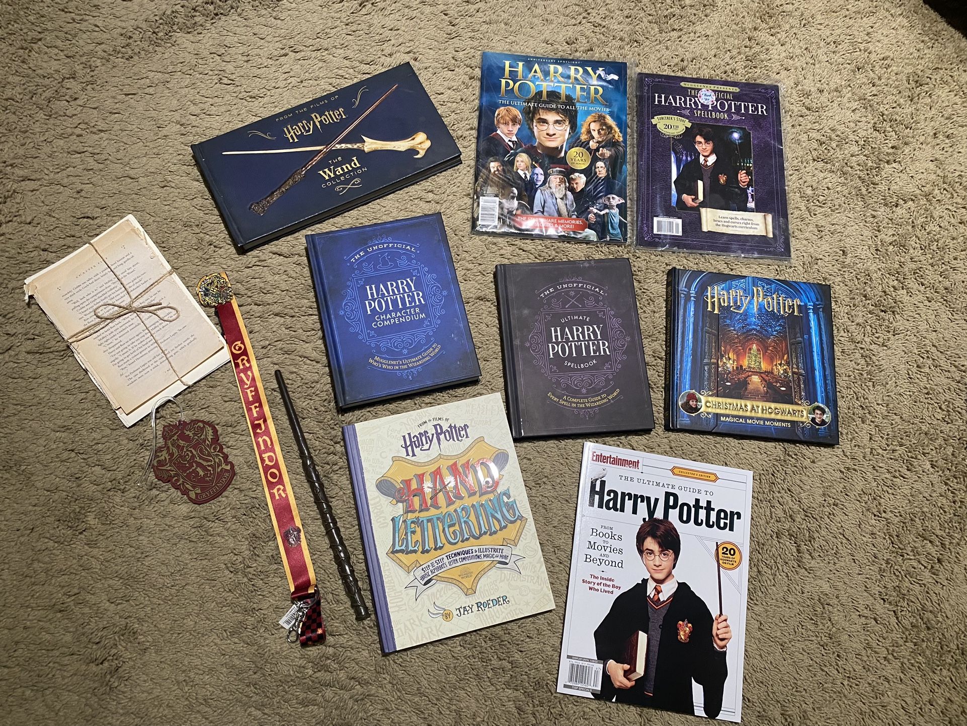 Harry Potter Lot New Books/collectible Magazines/etc