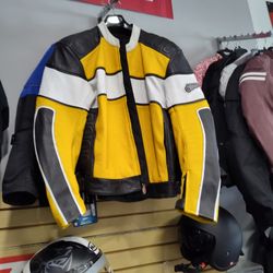 Motorcycle Riding Leather Jacket Size 48 Brand New Special Deal $250 Original Price $500