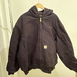 Vintage Carhartt Black USA-Made Jacket – 2XL Loose Fit