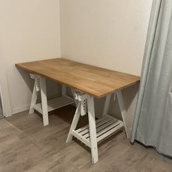 IKEA Gerten Desk Tabletop Solid Beech 