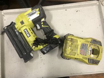 Nailer, Tools-Power Ryobi W/ Charger and One Battery