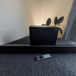 Vizio Soundbar and Subwoofer, 38"