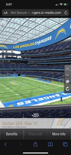 LA Chargers Vs Cleveland Browns Tickets