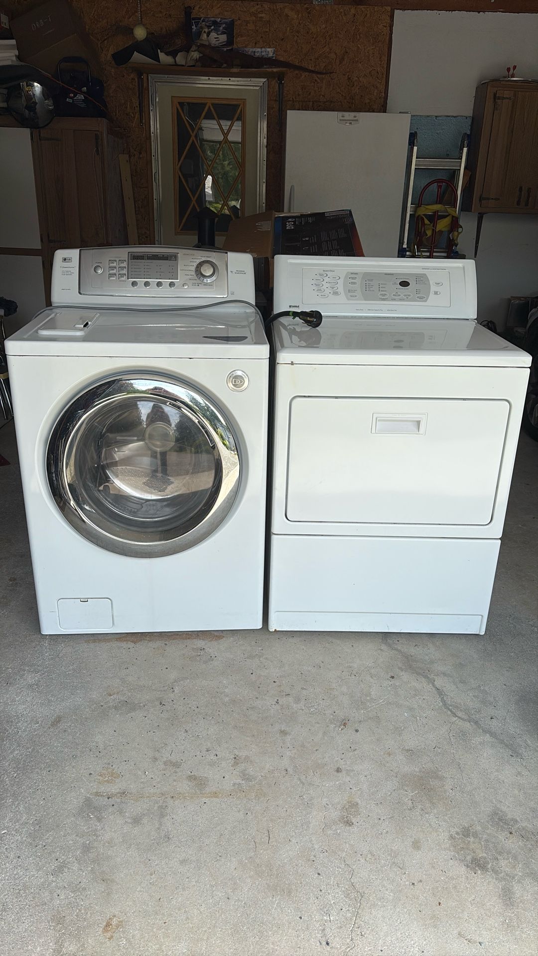LG Steam Washer/Kenmore Elite Dryer