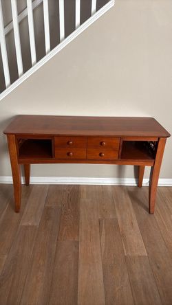 Solid Wood Console Table with a Drawer