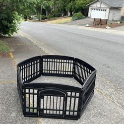 Small Medium Dog Cat Rabbit Bunny Kennel Pet or Child Playpen Collapsible Like New 67” by 67” by 27” High