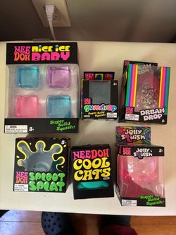 Nee Doh Squish Toy Bundle – 7 Pieces