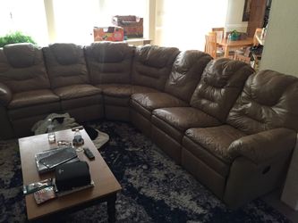 Leather Sectional Couch