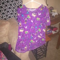 The Nightmare Before Christmas Scrub Top