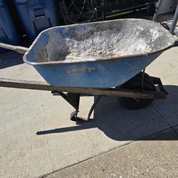 Metal wheelbarrow used