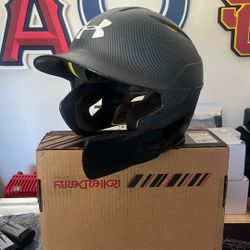Under Armour Senior Converge Shadow Matte Batting Helmet W/ Adjustable Jaw Guard