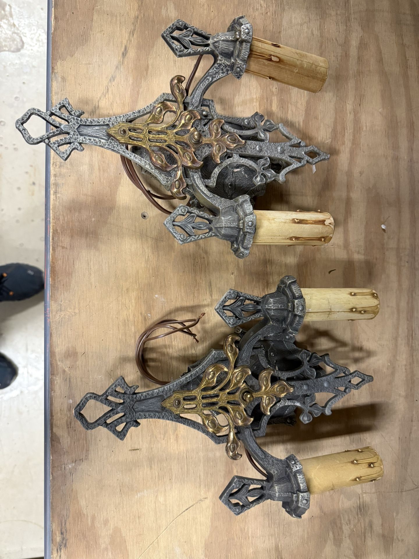 Pair Of Ornate Scones 