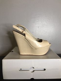 Nude wedges - call it spring