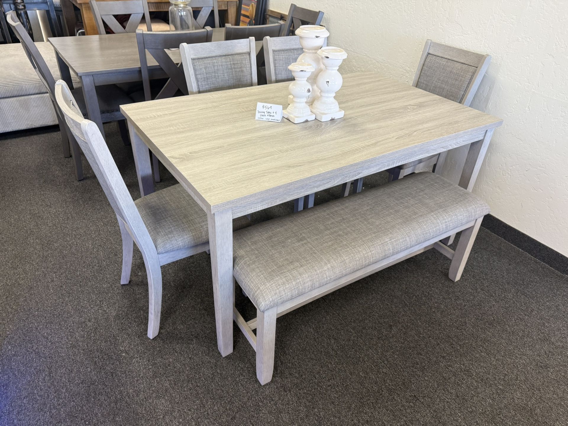 Dining Table With 4 Chairs And A Bench