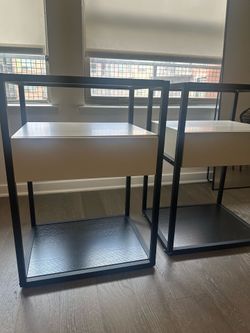 Glass top night stand (2)