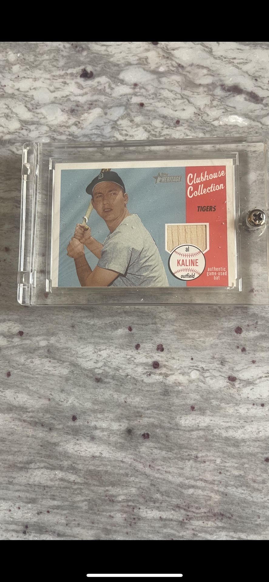 2003   Al Kaline.  Used Bat. Card  Game Bat 