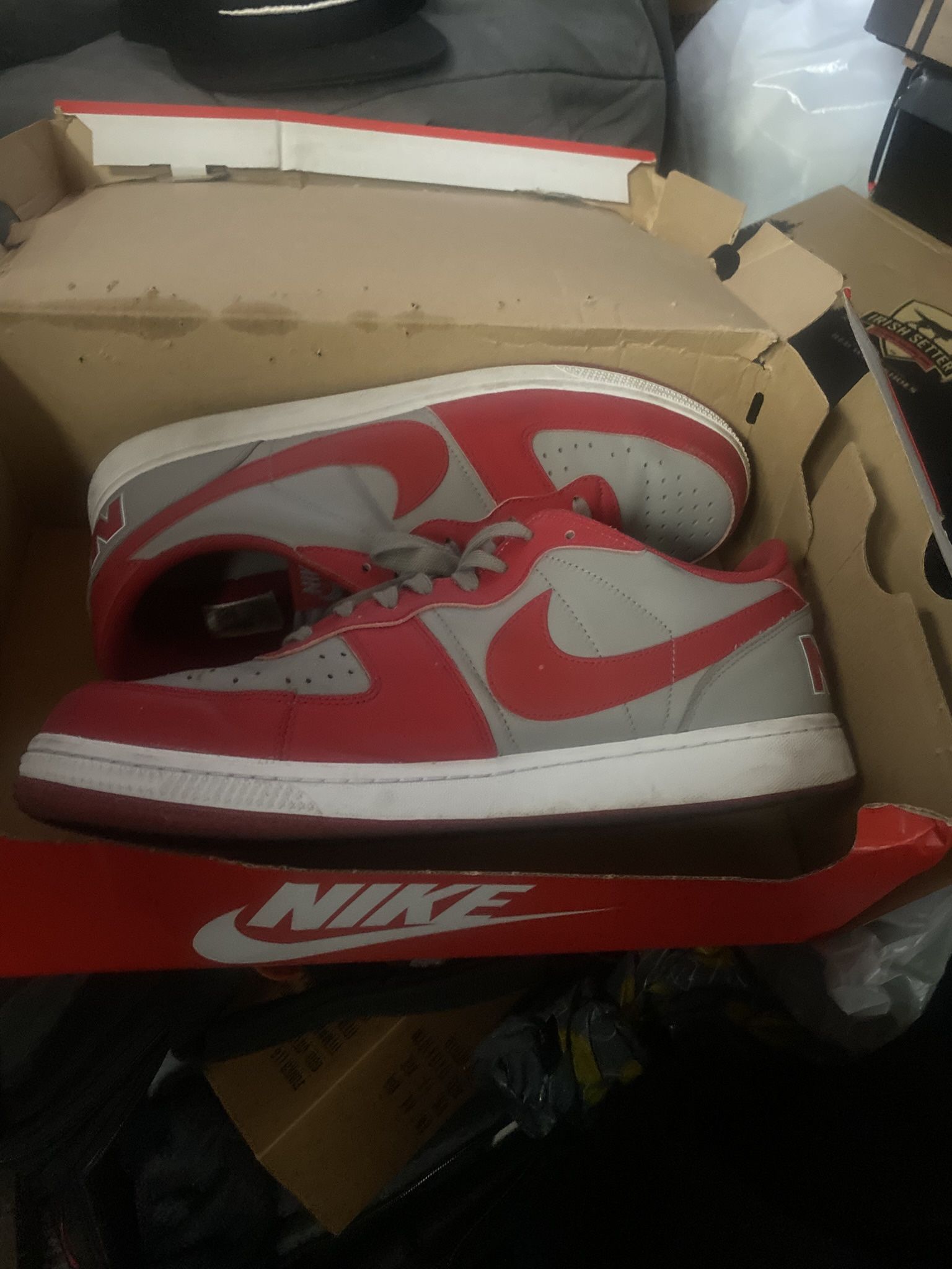 Red Gray Nike Dunks
