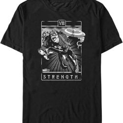 Marvel Tarot Zombie Men's Tops Short Sleeve Tee Shirt, Black, 3-X-Large