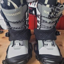 Salmon Boots (12) and Burton Bindings (L) $275