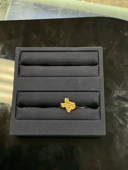 14K Texas nugget ring size 6.5