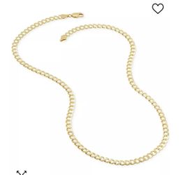 14k Gold PlateCuban Link 22” Inch