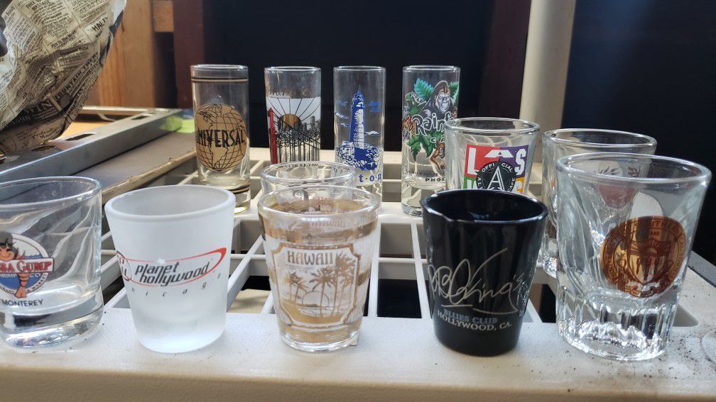 Shot glass collection (50 to 60 glasses