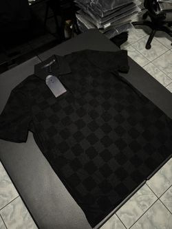 Black Jacquard Men’s Polo L V