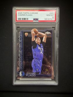 2025 Topps Chrome Cooper Flagg #251 PSA 10