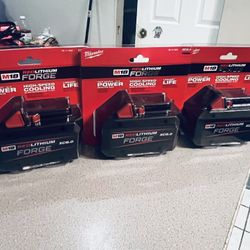 Milwaukee New M18 Forge 8ah Batteries $150 Each 
