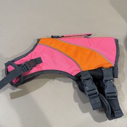 Good2Go Pink & Orange Dog Life Jacket