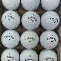 12 Callaway Supersoft White Golf Balls 5/4a Lot D296