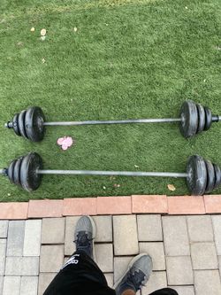 Barbell with weights