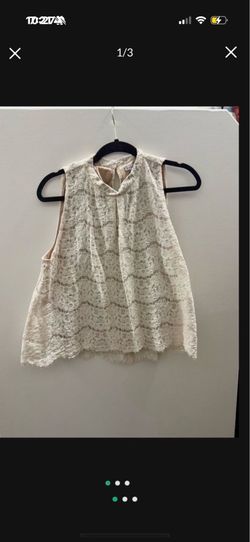 Cream lace blouse