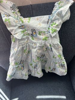 Bluey Blue 2t Ruffle Dress 