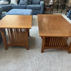 Solid Wood - Coffee Table And end Table