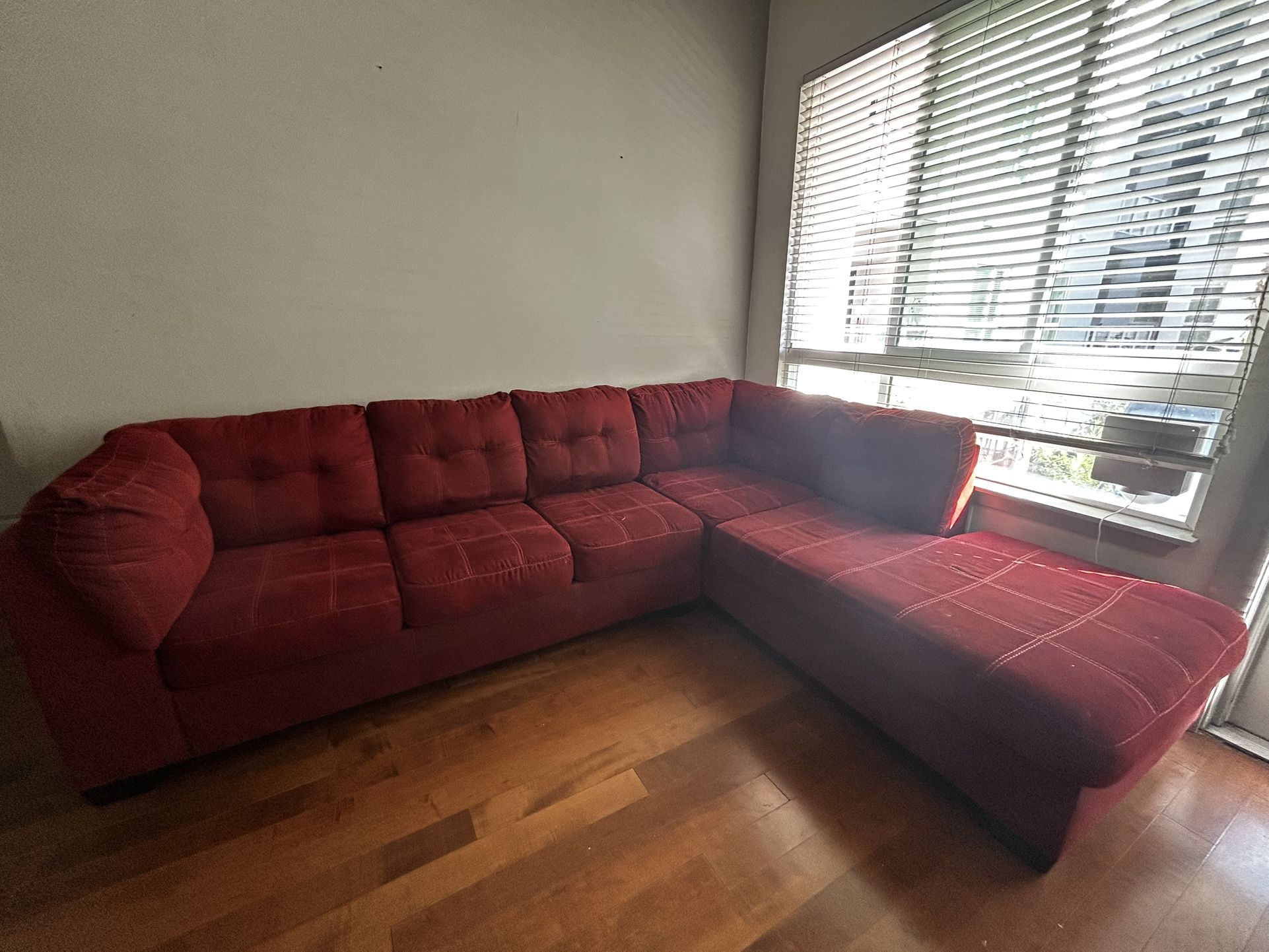 Large Red Sectional