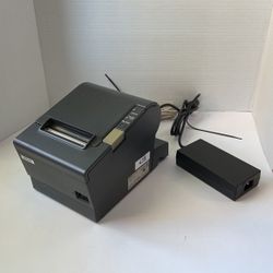 Epson TM-T88IV POS USB Thermal Receipt Printer M129H w/PS-180 power & USB Connection cords #439 
