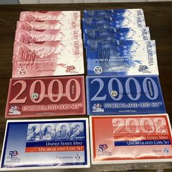 US Mint uncirculated sets