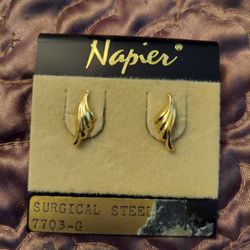 Gold Plated Post Earrings 